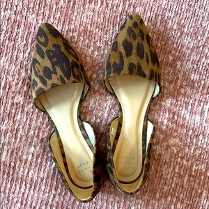 Leopard print flats